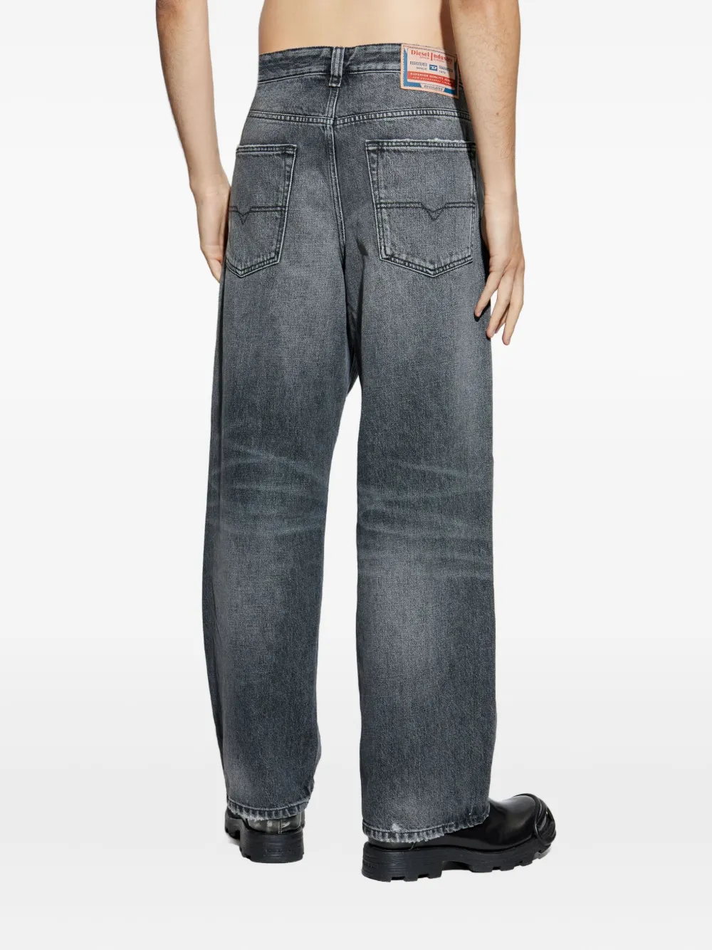 Diesel 2001 D-Macro jeans met vervaagd effect Grijs