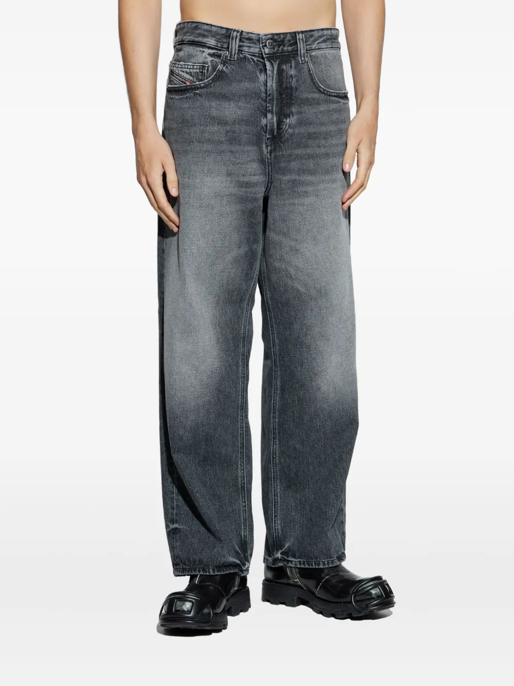 Diesel 2001 D-Macro jeans met vervaagd effect Grijs