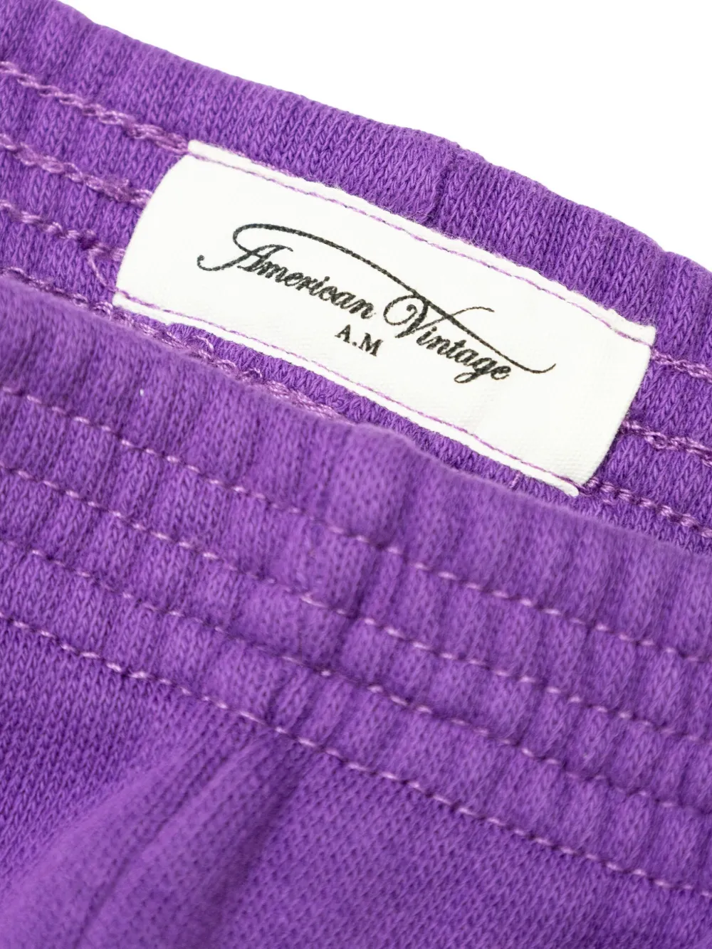 American Vintage Kids Joggingbroek met logo Paars