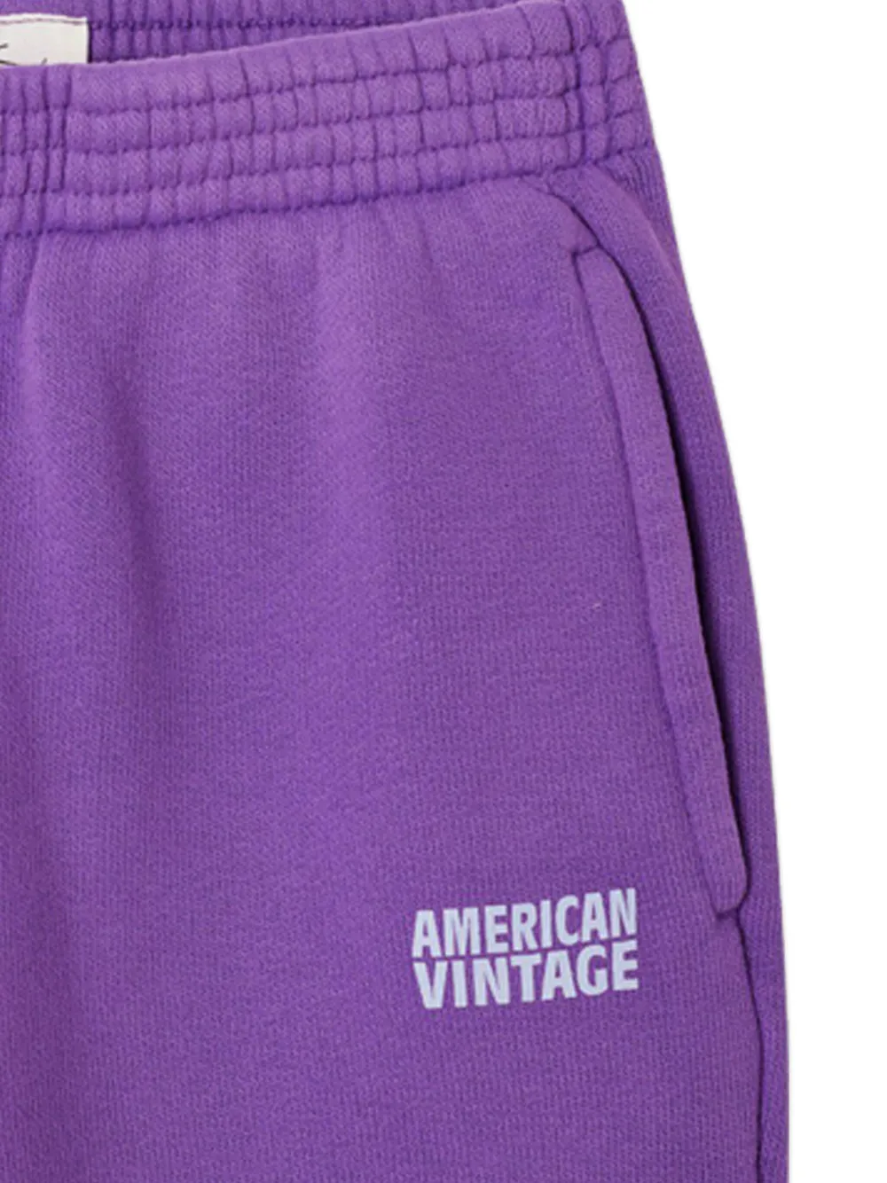 American Vintage Kids Joggingbroek met logo Paars