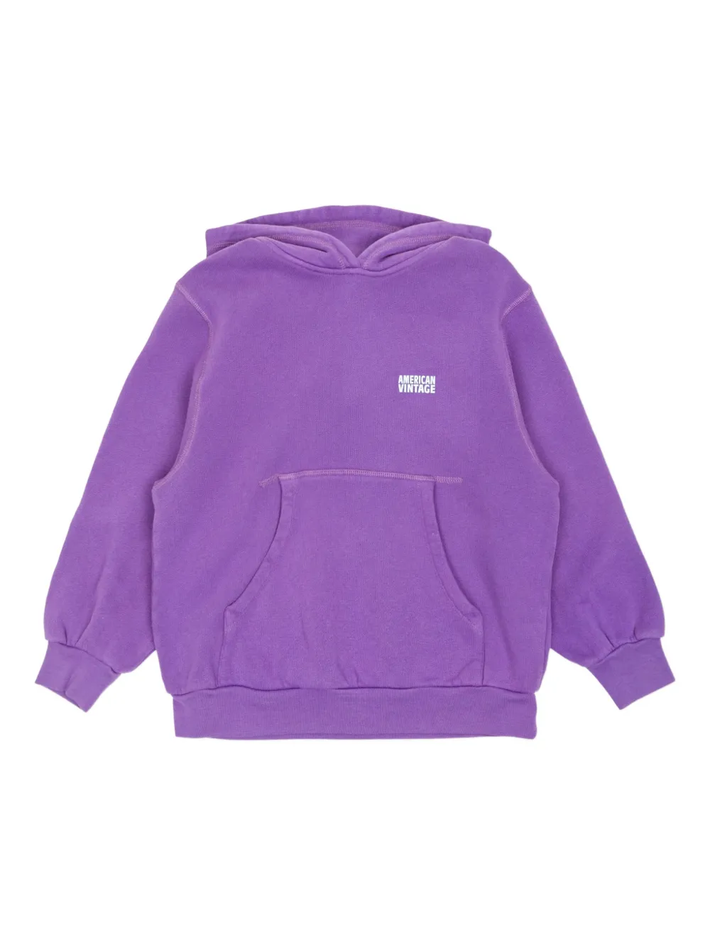 American Vintage Kids カンガルーポケット パーカー - パープル American Vintage Kids カンガルーポケット パーカー - パープル