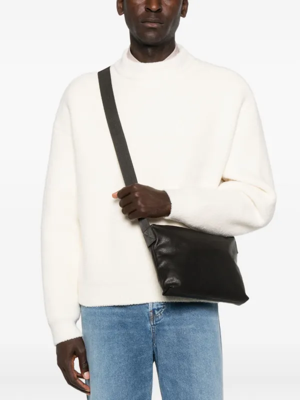 LEMAIRE レザーショルダーバッグ | ブラウン | FARFETCH JP