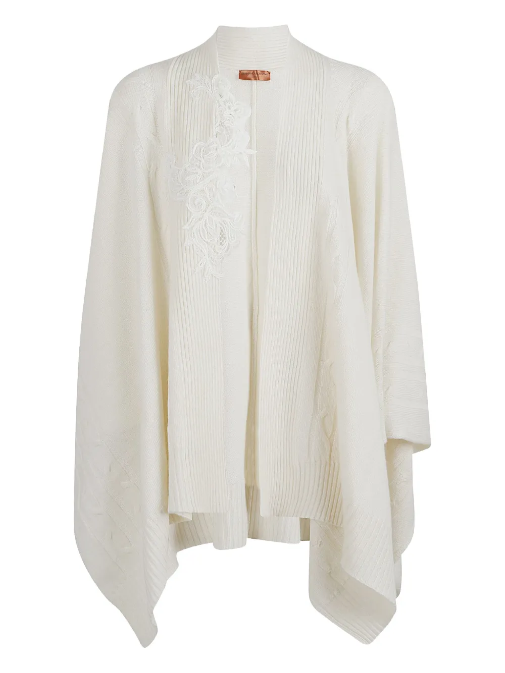 Ermanno Scervino Giacca oversize in cashmere - Bianco
