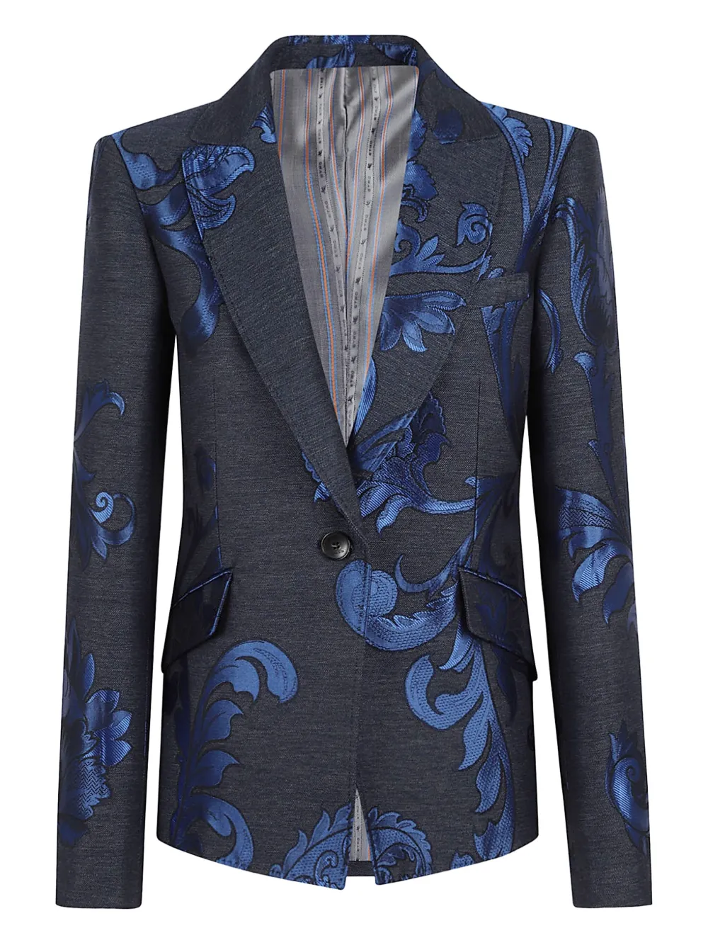 ETRO foral single-breasted blazer | Blue | Image 1