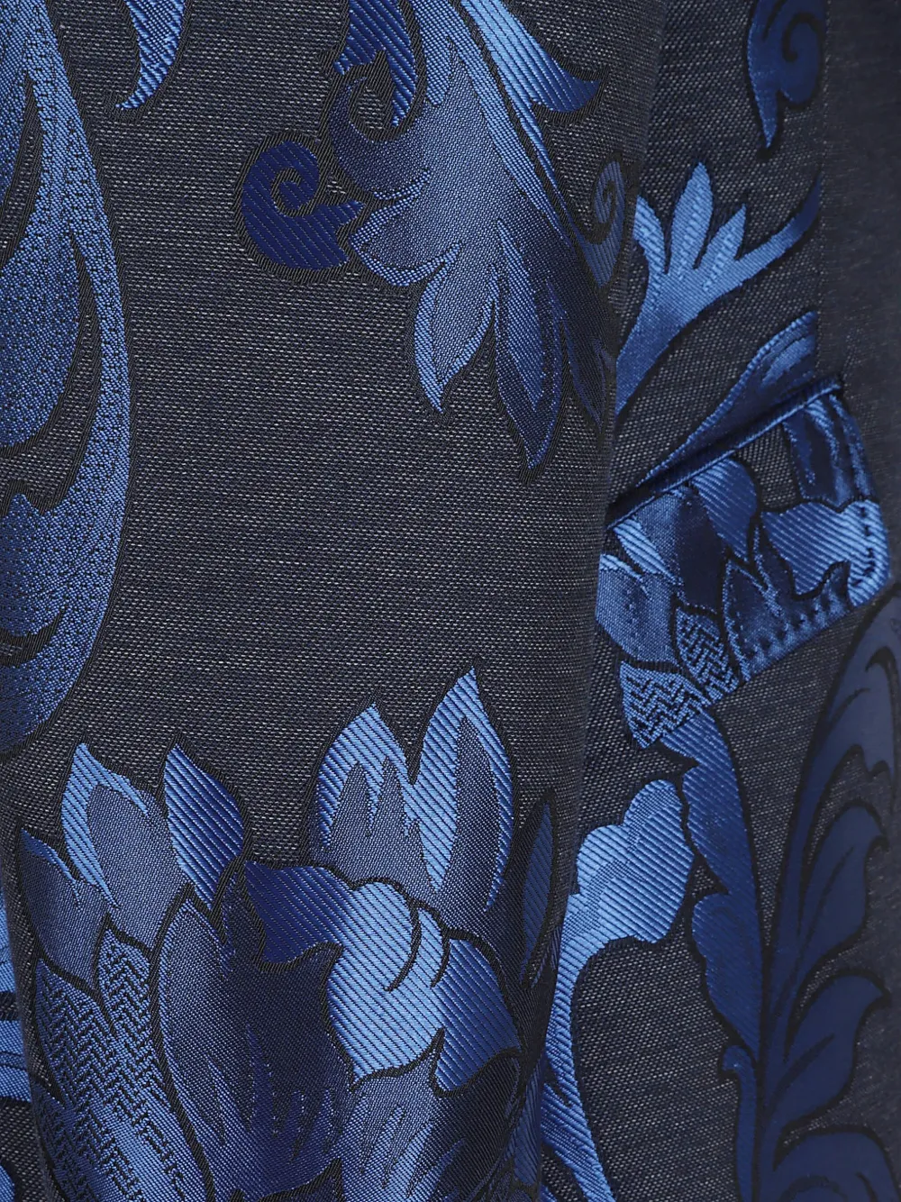 Etro Foral Single-breasted Blazer In Black