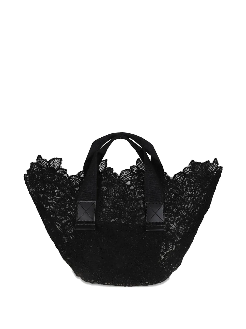 Ermanno Scervino Lace Tote Bag In Black