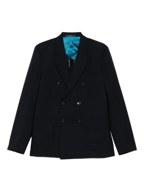 Paul Smith blazer con doble botonadura y bolsillo de parche