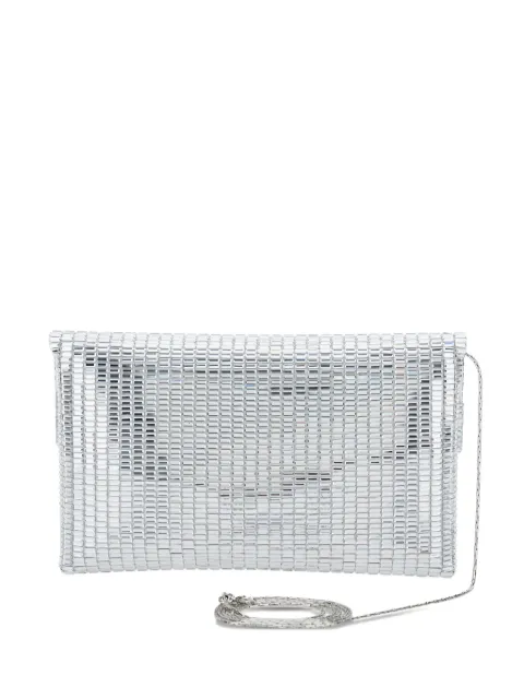 TWENTY FOURHAITCH pixel-pattern clutch bag