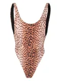 Reina Olga leopard-print swimsuit - Brown