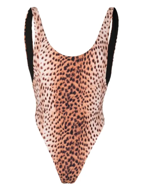 Reina Olga leopard-print swimsuit