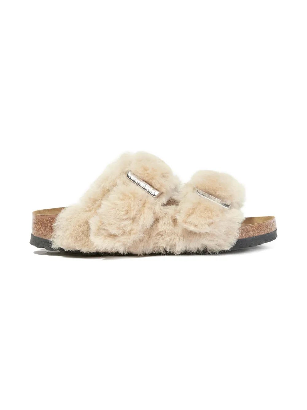 Birkenstock Kids Fur Buckle Flip Flops - Toni neutri