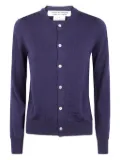 Comme Des Garçons Comme Des Garçons wool round-neck cardigan - Blue