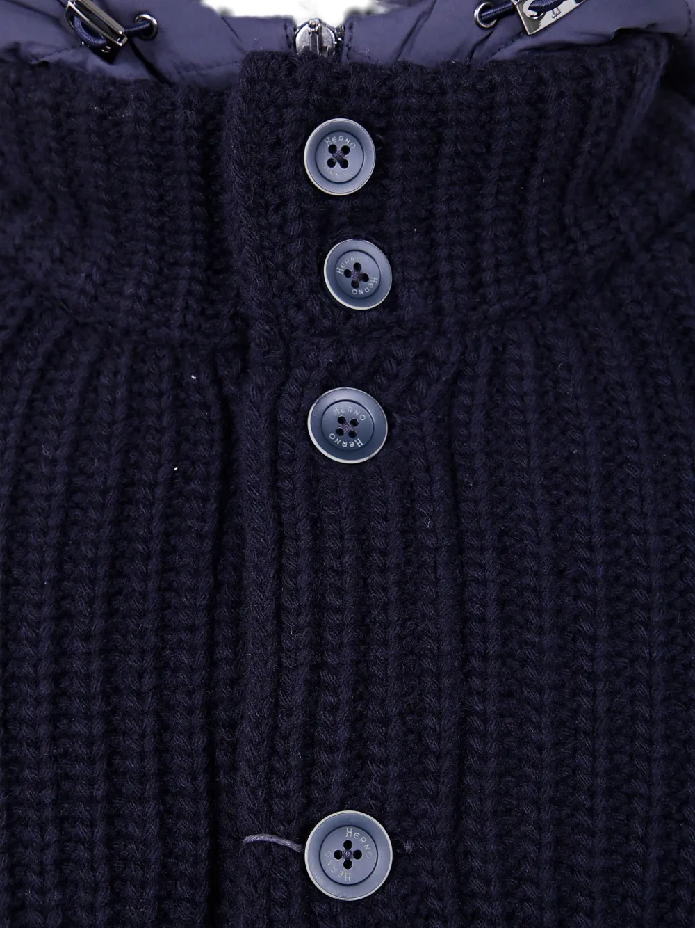 Herno Wollen bomberjack Blauw