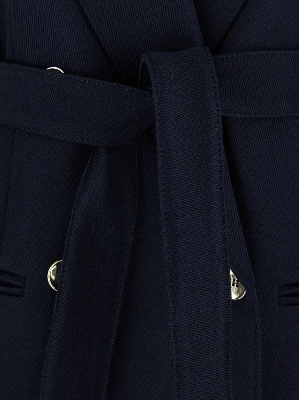 Tela Blazer met ceintuur en dubbele rij knopen Blauw