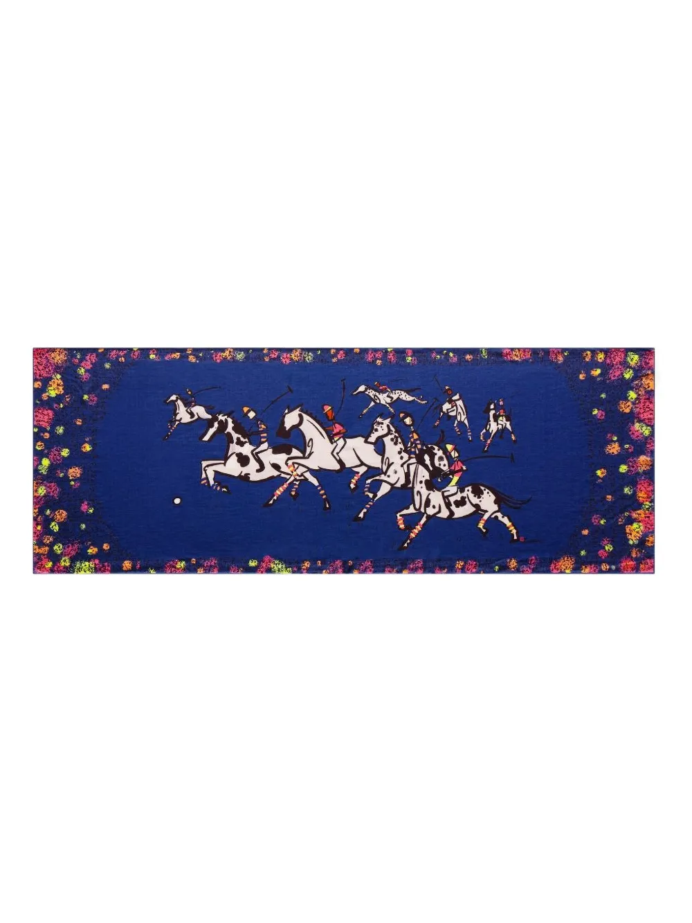 Shanghai Tang Independence Equestrian scarf - Blauw