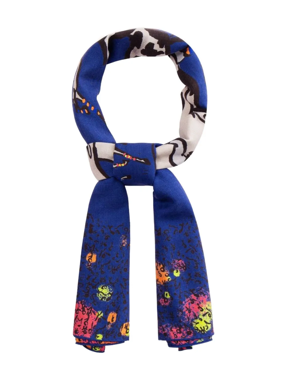 Shanghai Tang Independence Equestrian scarf - ブルー Shanghai Tang Independence Equestrian scarf - ブルー