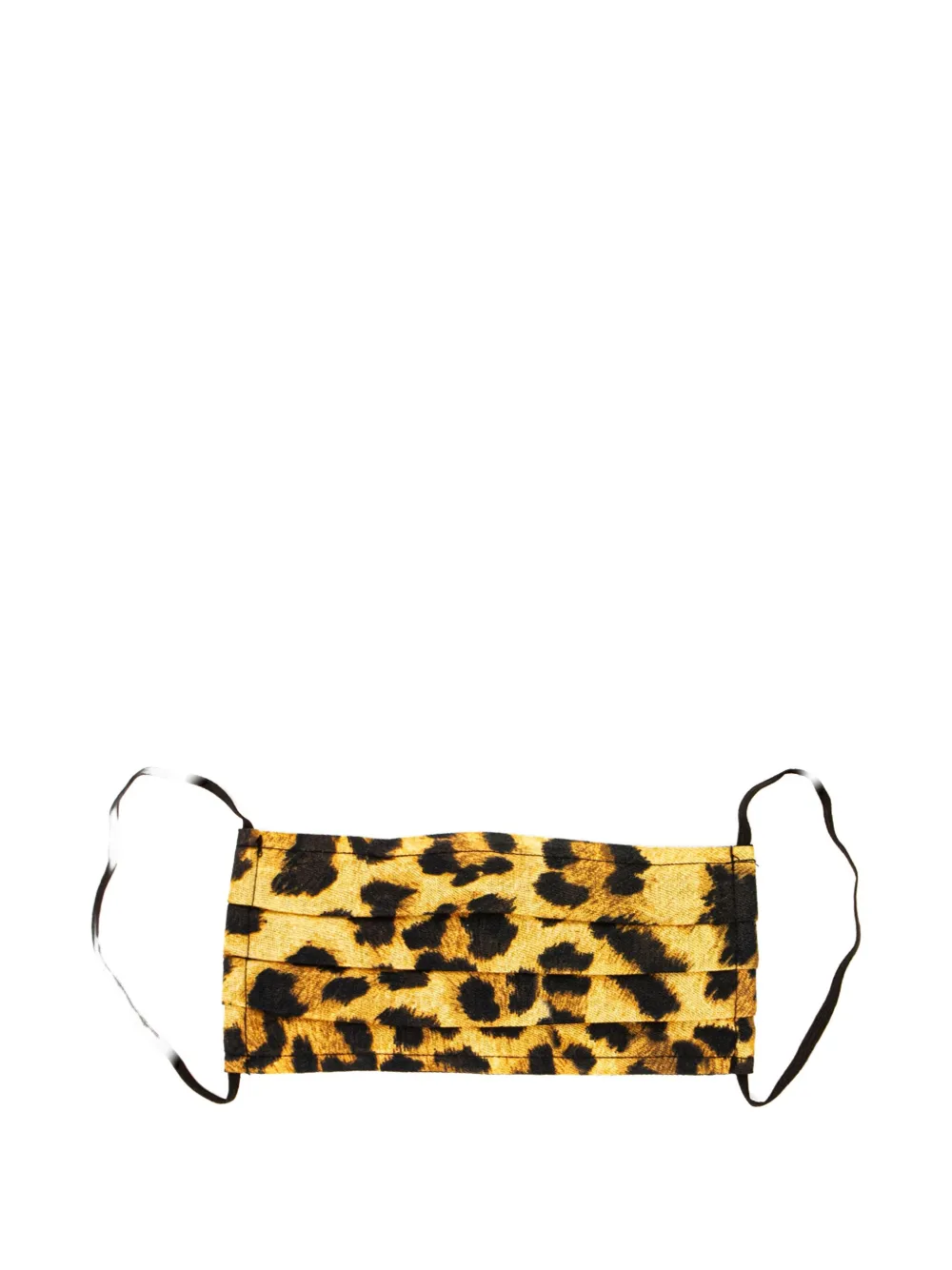 Arizona Love Bandana Leopard-print Pleated Face Mask In Brown