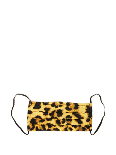 Arizona Love Bandana leopard-print pleated face mask