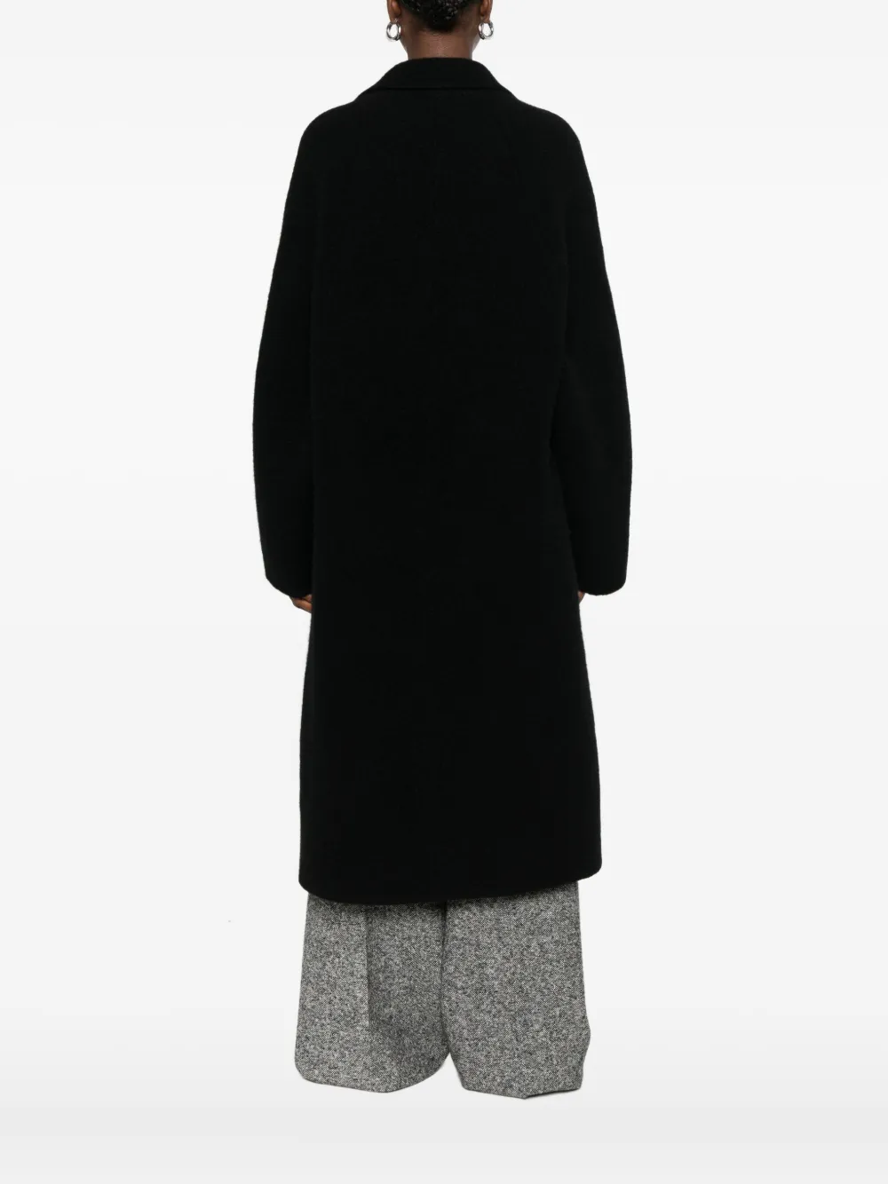 Boboutic Wool Coat In Black