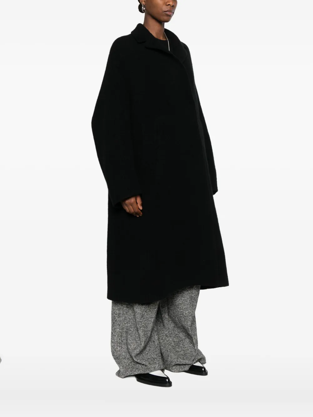 Boboutic Wool Coat In Black