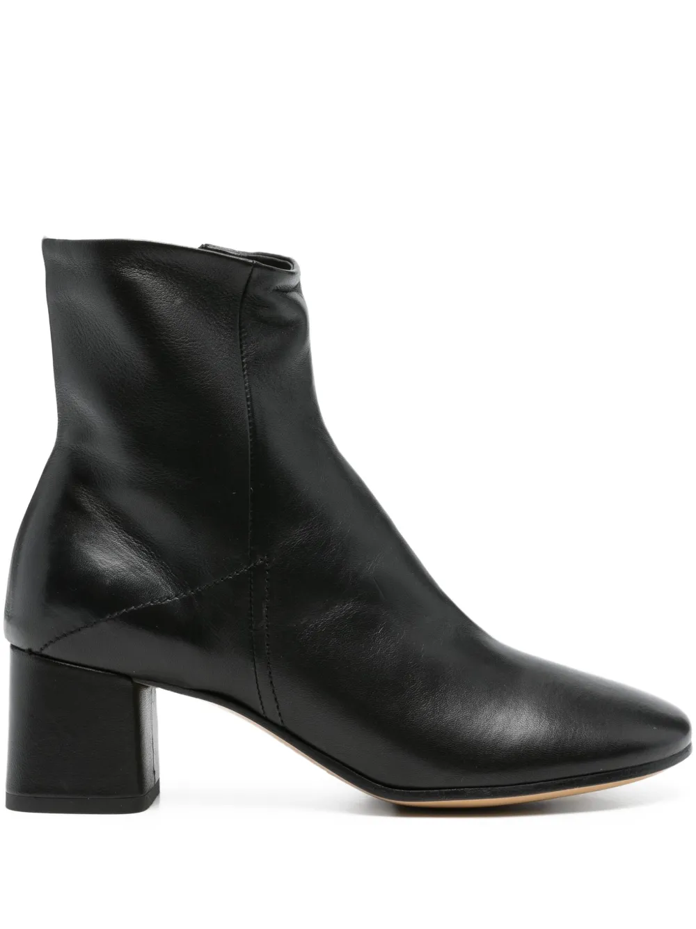Pomme D´Or 60mm leather ankle boots Black