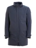 Herno stand-collar zip-front coat - Blue