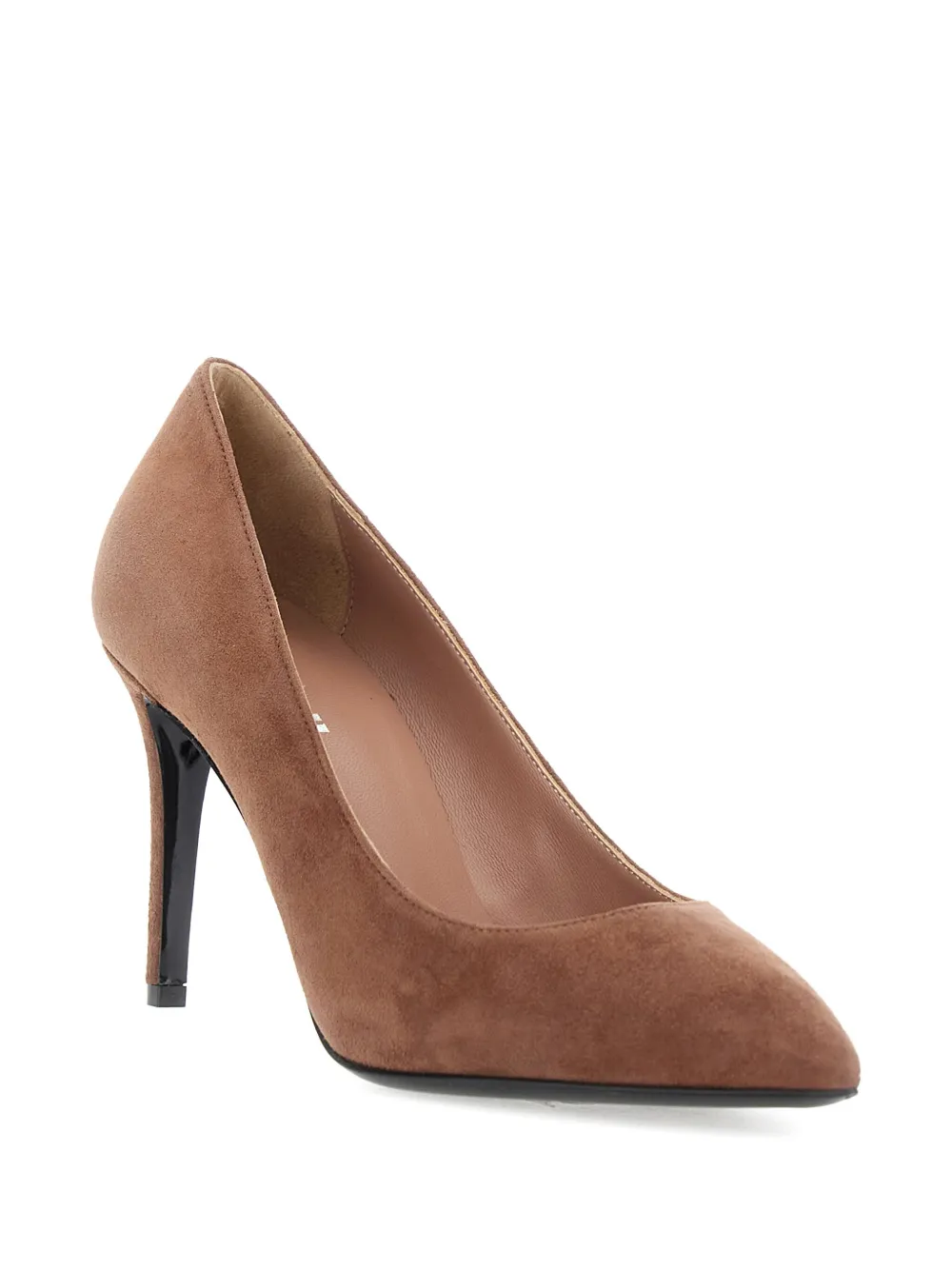 Pollini 85mm Essential suede pumps Brown