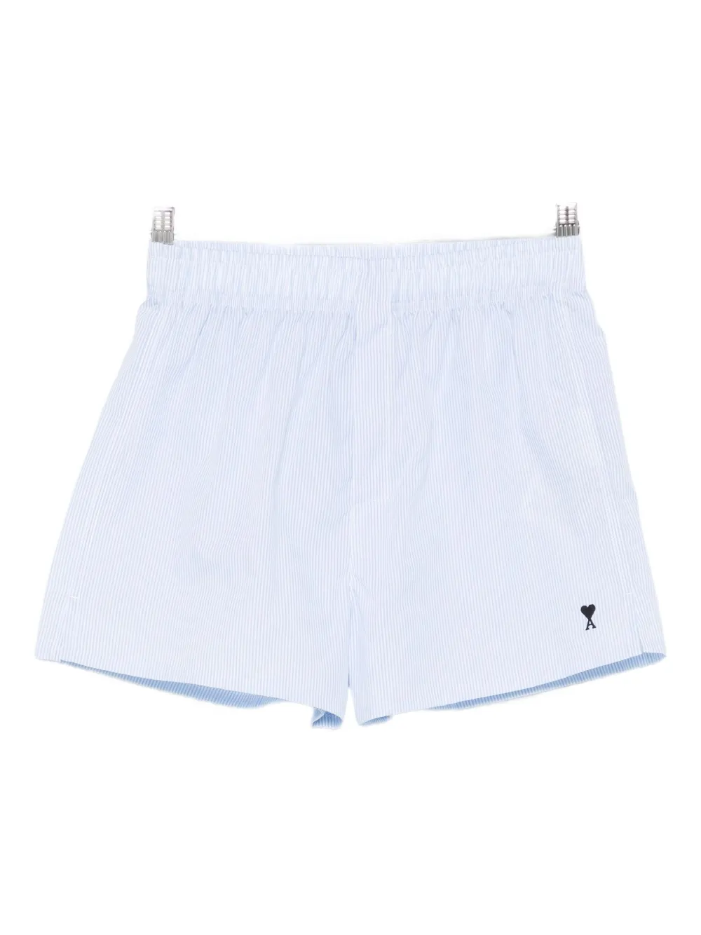 AMI Paris striped pyjama shorts - Blu