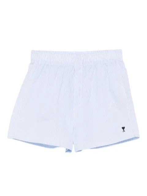 AMI Paris striped pyjama shorts