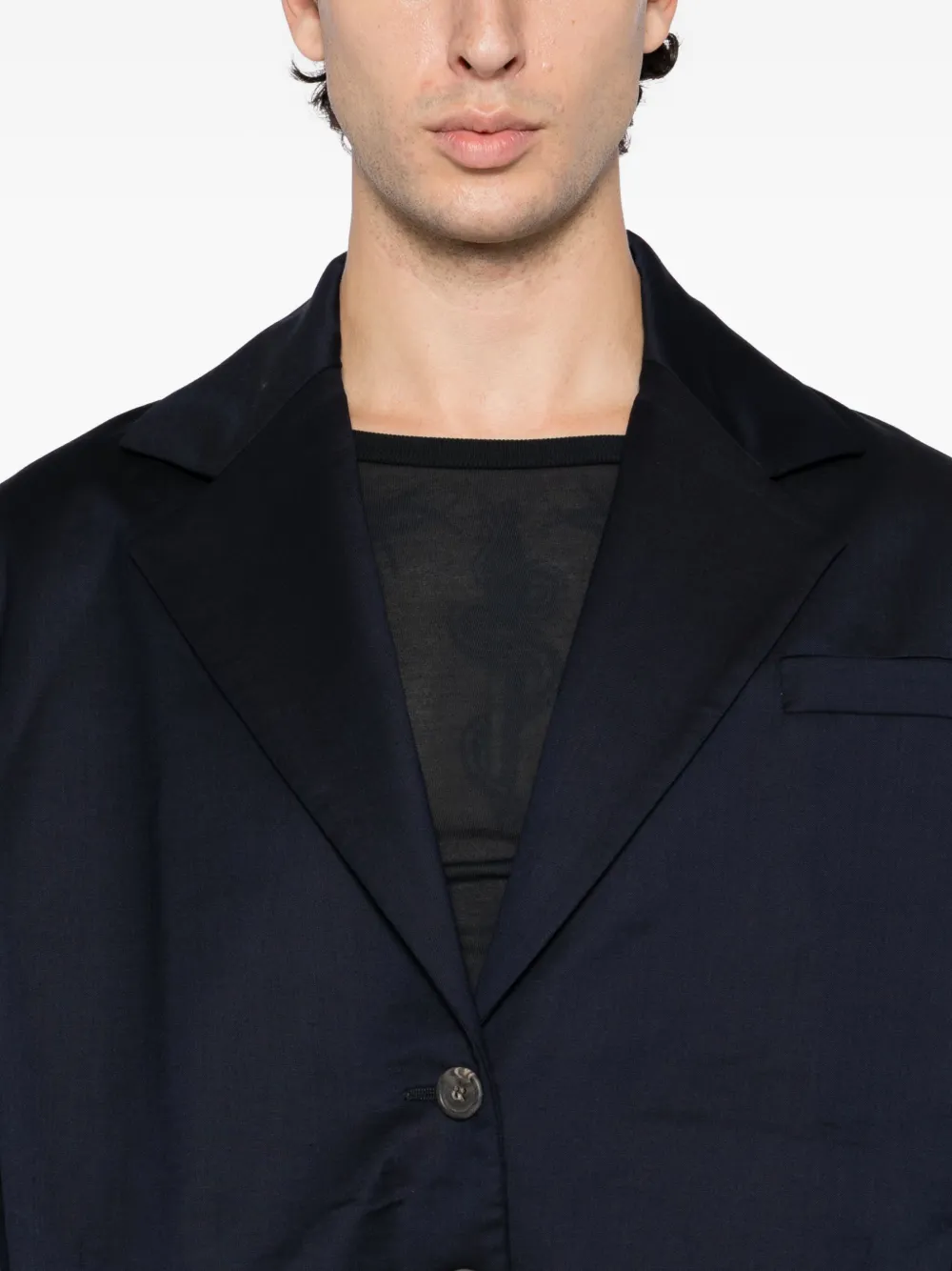 Sonia Carrasco Single-breasted Blazer In Blue