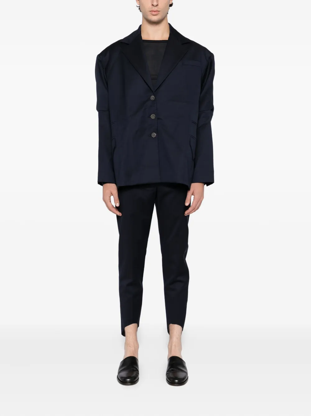 Sonia Carrasco Single-breasted Blazer In Blue