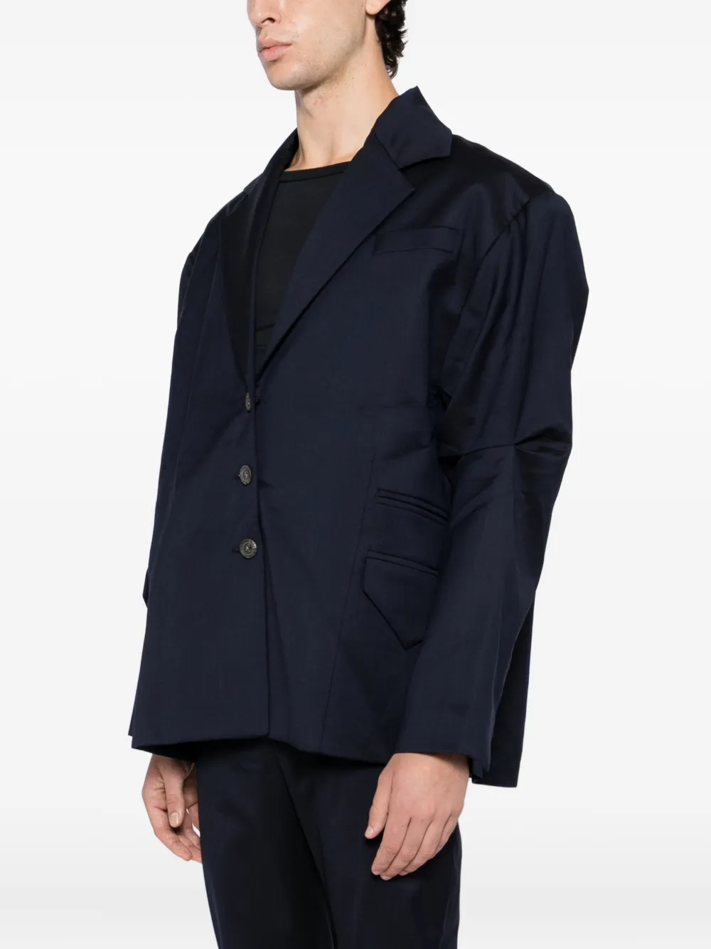 Sonia Carrasco Single-breasted Blazer In Blue