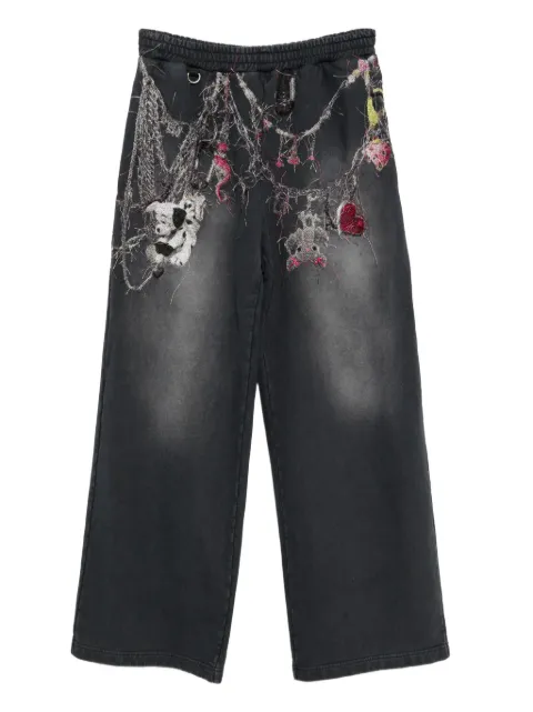 Doublet graphic-embroidered track pants 