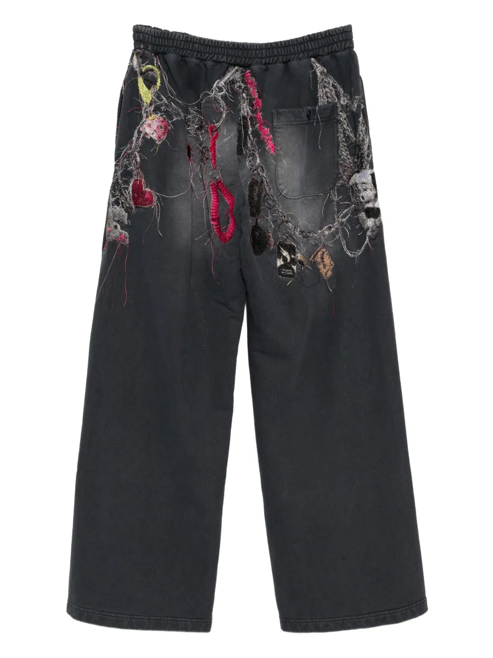 Doublet Trainingsbroek met borduurwerk - Grijs