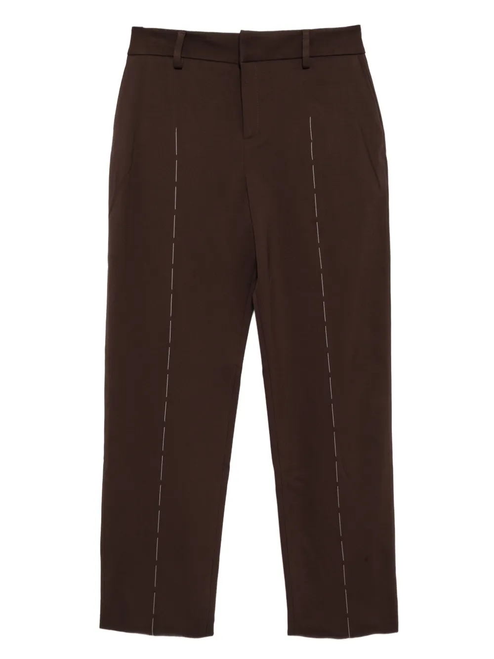SONIA CARRASCO stitched front trousers | Brown | Image 1