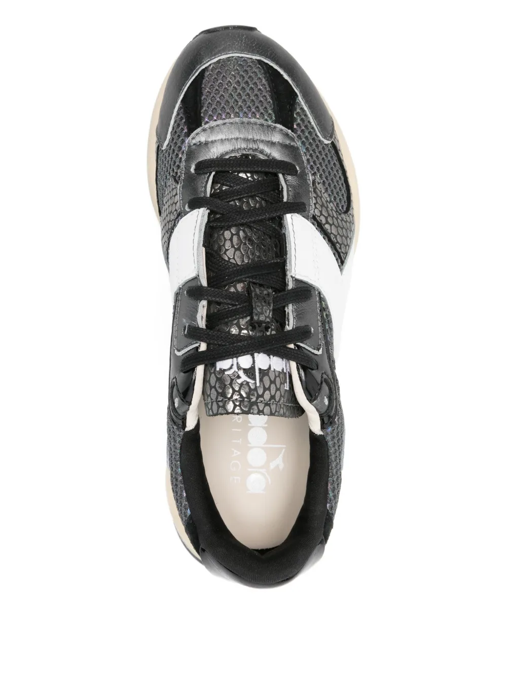 Diadora Mercury Elite Cobra Used Sneakers In Silver