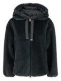 Herno hooded faux-fur jacket - Grey