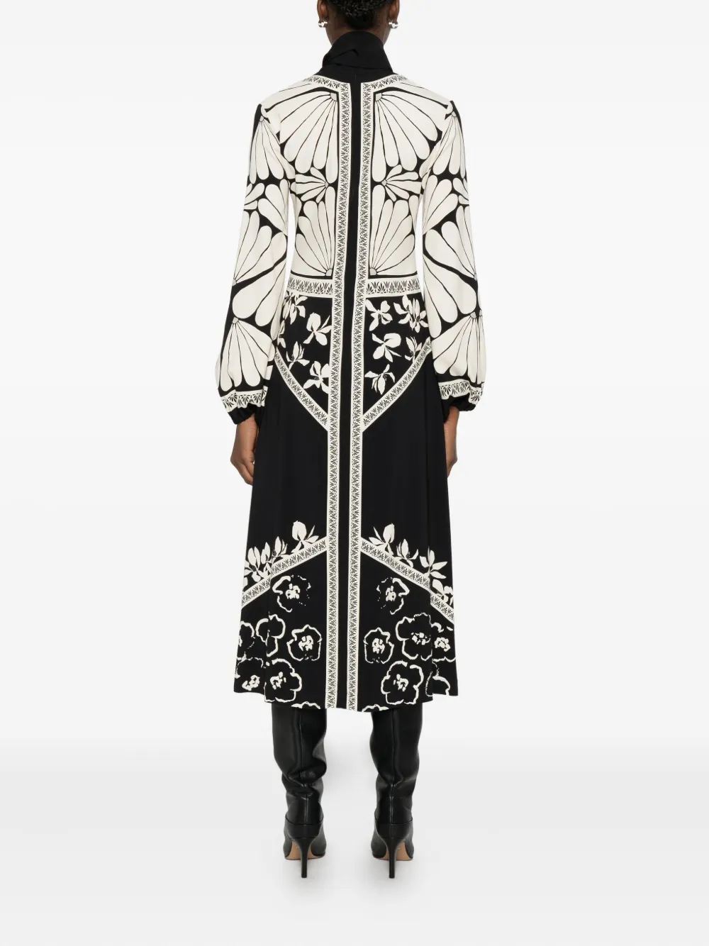 Raquel Diniz Jurk met bloemenprint Zwart