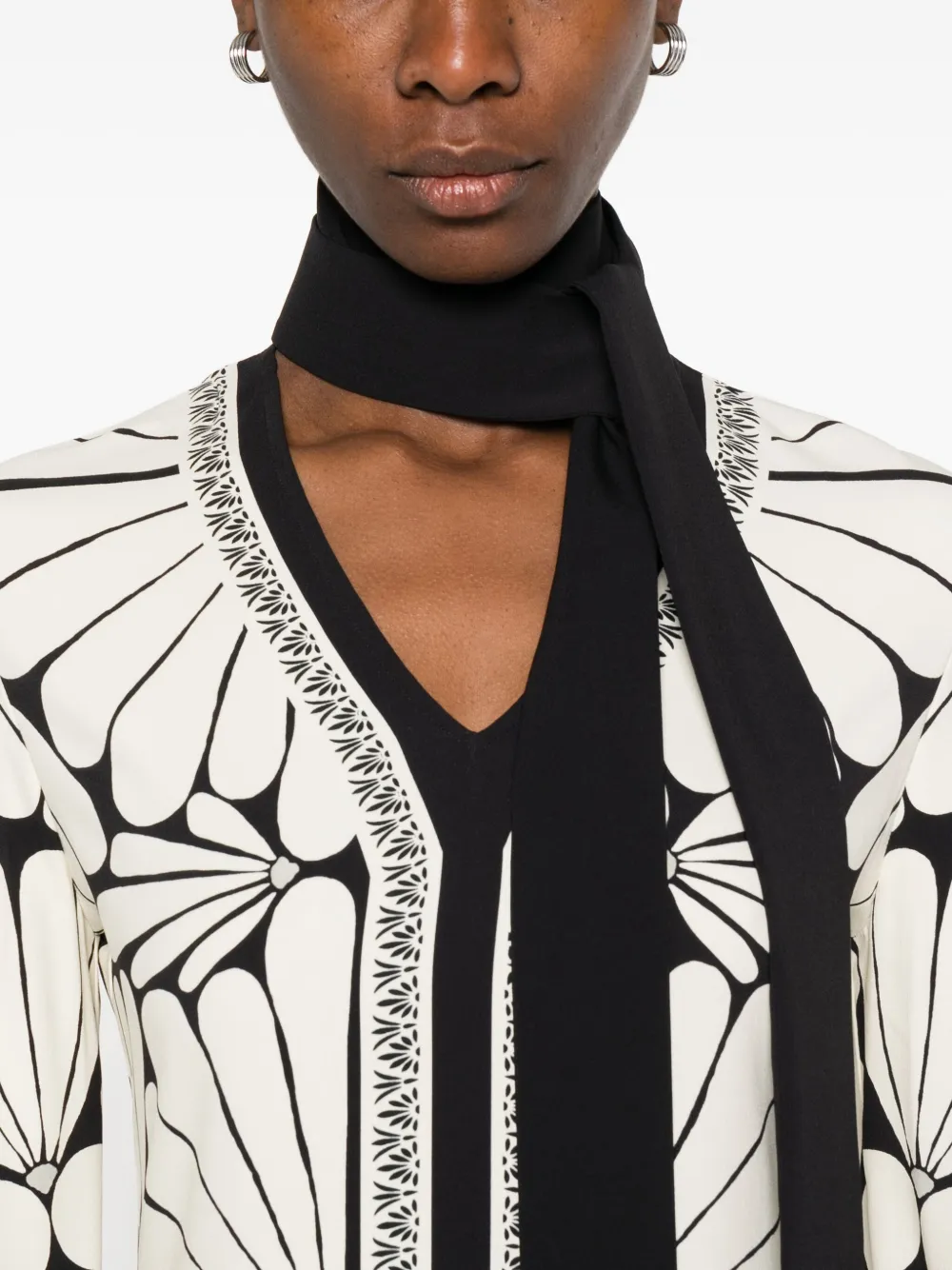 Raquel Diniz Jurk met bloemenprint Zwart