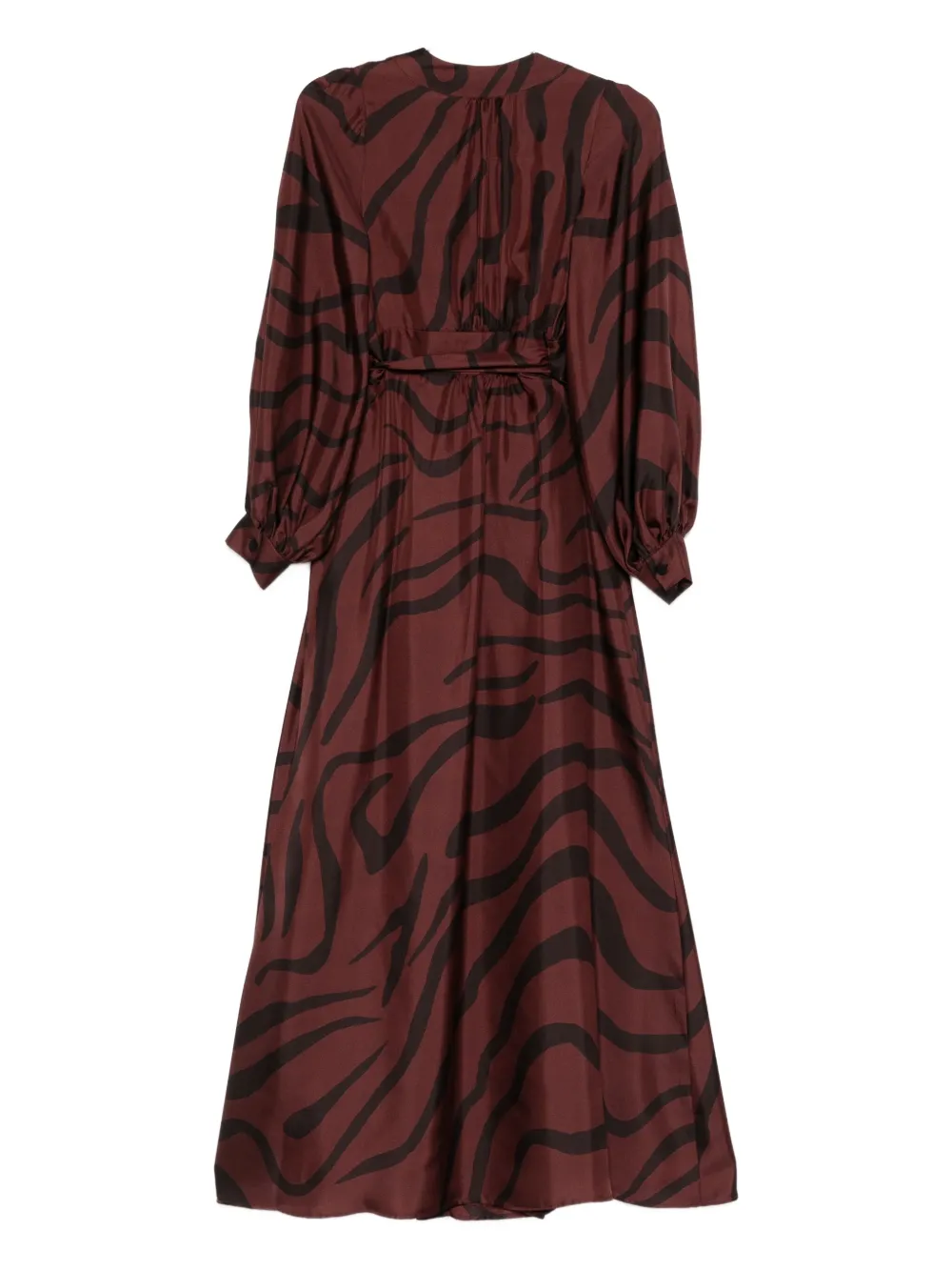 Raquel Diniz zebra-print wrap dress - Rood