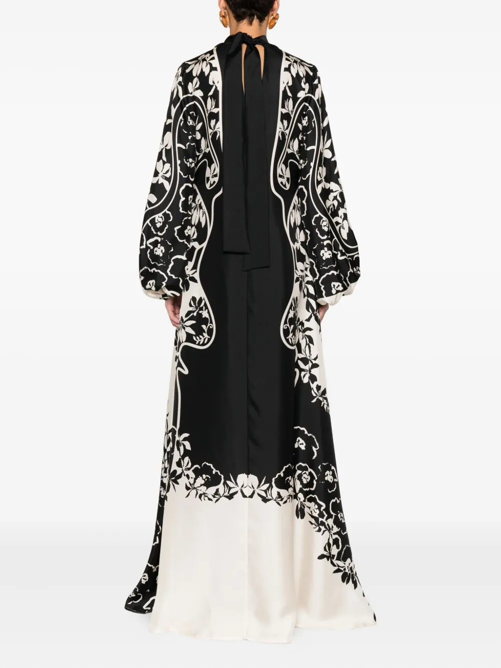 Raquel Diniz Jurk met bloemenprint Zwart