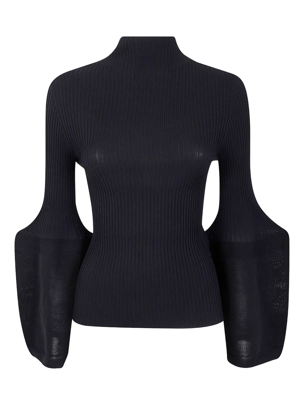 Issey Miyake ribbed top | Black | Image 1