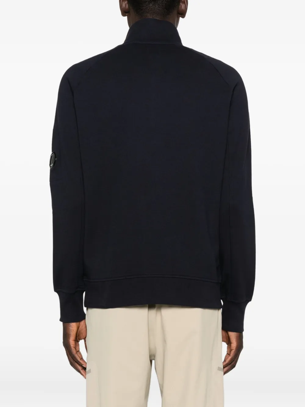 C.P. Company Sweater met halve rits Blauw