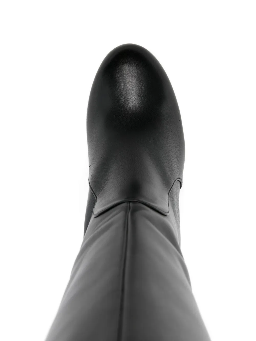 Stuart Weitzman slouchy leather over-the-knee boots Black
