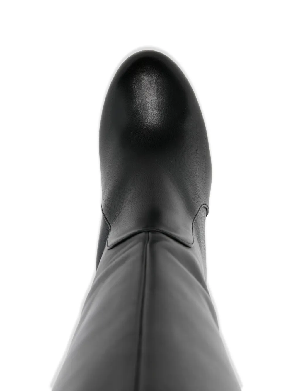 Stuart Weitzman Nonchalante leren overknee laarzen Zwart
