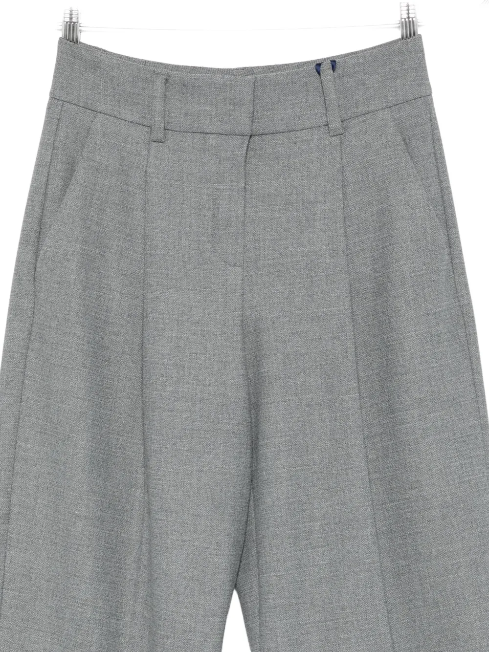 Seductive Pleated Trousers In Gray