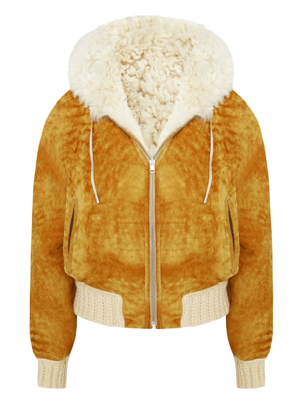 BIGARDINI Danica hooded shearling jacket | Neutrals | Image 1