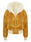BIGARDINI Danica hooded shearling jacket - Neutrals