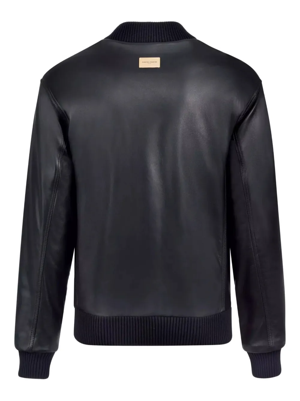 CHRISTINA CRAWFORD ribbed-cuff leather bomber jacket | Leather Jackets | Image 2