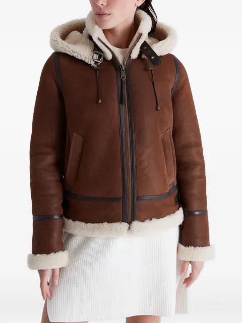 BIGARDINI hooded leather jacket